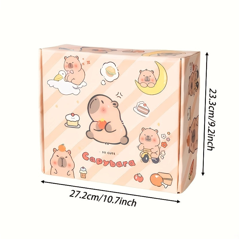 Capybara Themed Stationery Gift Set Notebooks Pens Paper Clips Accessories for Students and Animal Lovers