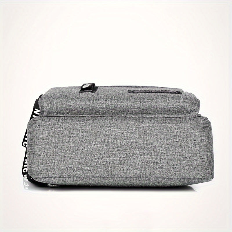 Women's Crossbody Bag Nylon Casual Lightweight Adjustable Zipper Closure Grey