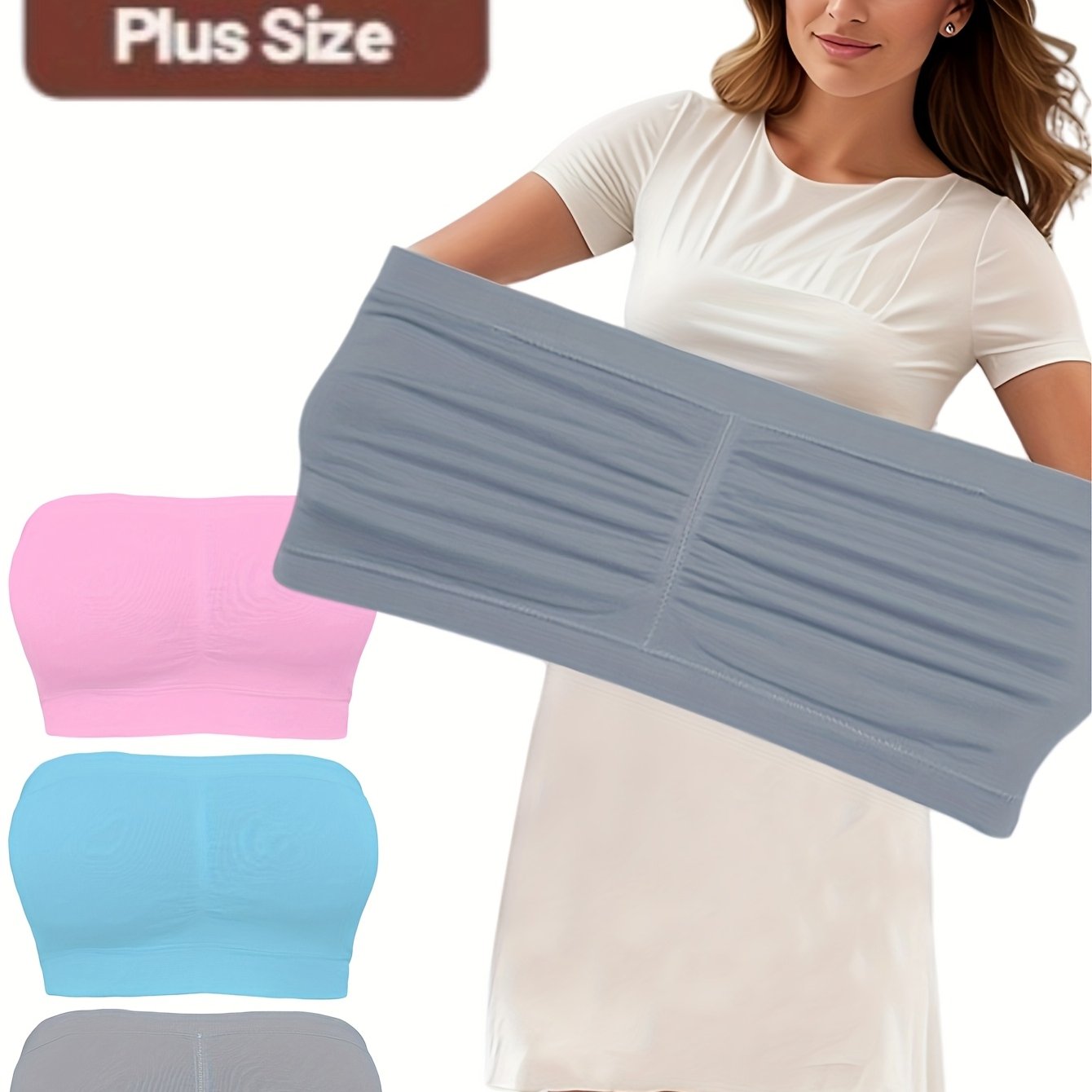 Women's Seamless Wireless No-Pad Sports Bras Breathable Mesh Yoga Workout Pack of 3