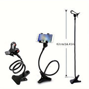 Long Neck Mobile Phone Holder for Desktop Bedside Use Waterproof ABS