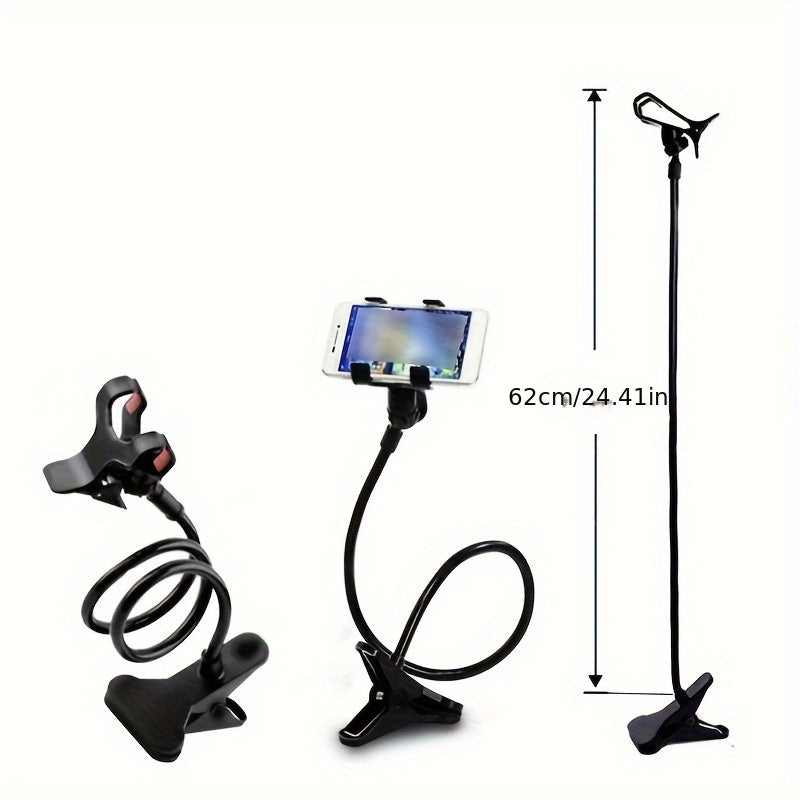 Long Neck Mobile Phone Holder for Desktop Bedside Use Waterproof ABS