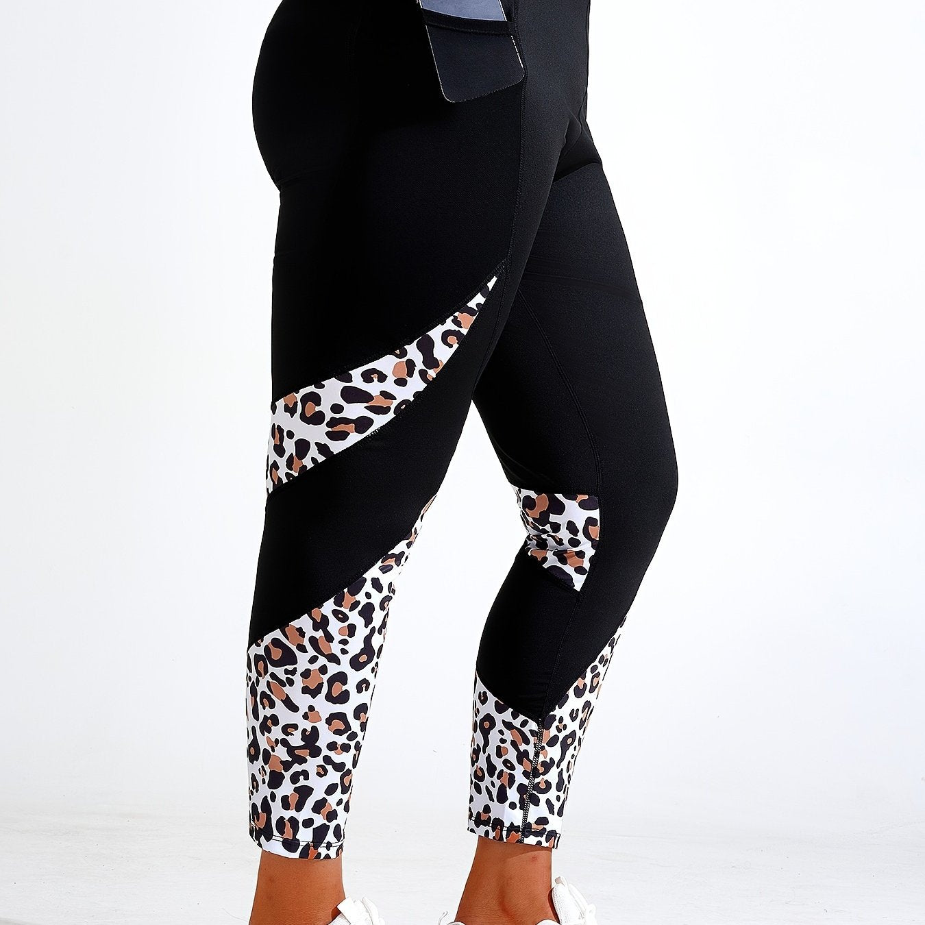 Женские леггинсы для йоги больших размеров с карманами, эластичные, непрозрачные, спортивная одежда