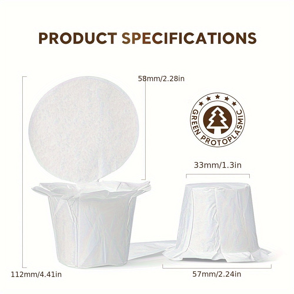100/200pcs Coffee Filter Paper for K-Cup Machines Compatible with Espresso Makers