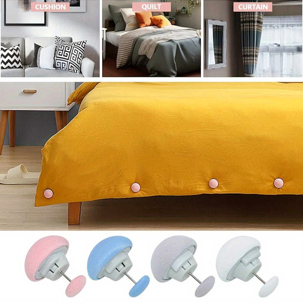 8 Reusable Mushroom-Shaped Comforter Holders for Bedding Curtains Socks