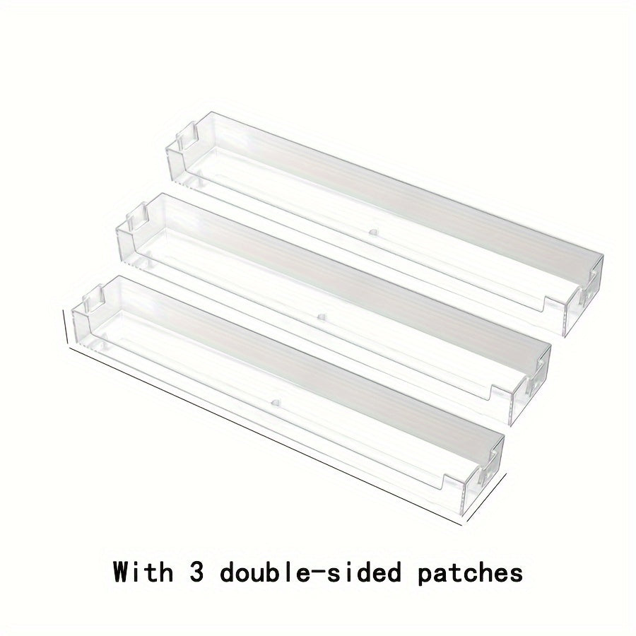 1/3 Transparent Suspended Wall Organizer for Hair Accessories and Glasses Storage