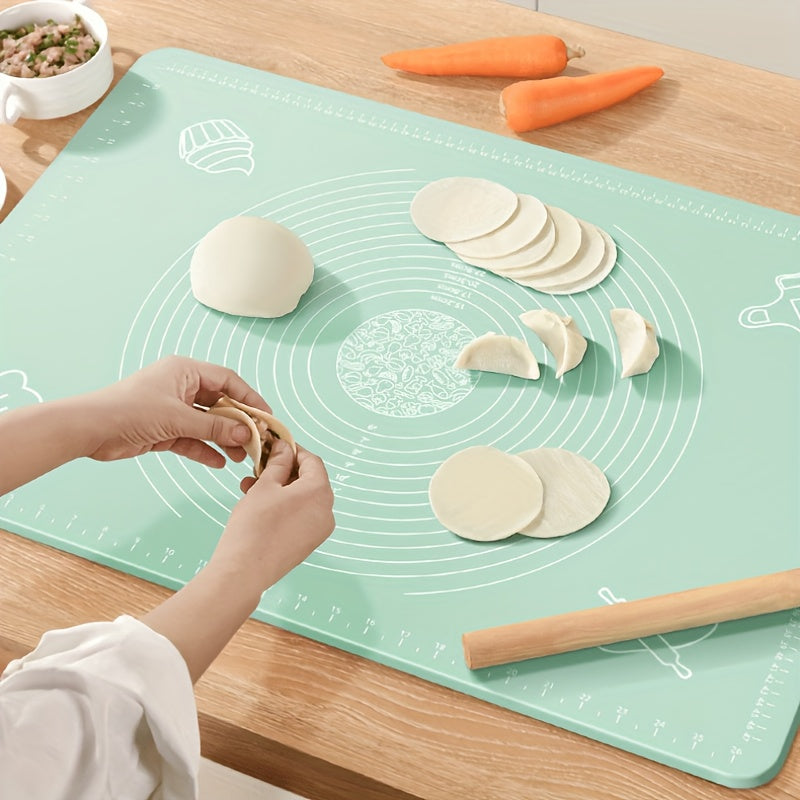 Silicone Pastry Mat Non-Stick Baking Dough Rolling Mat for Cookies Bread