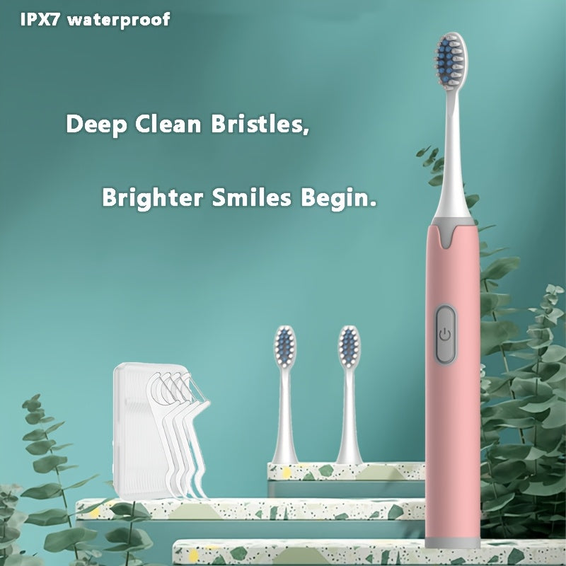 Cepillo de dientes eléctrico para adultos con cabezal de cepillo ultra suave, blanqueamiento dental
