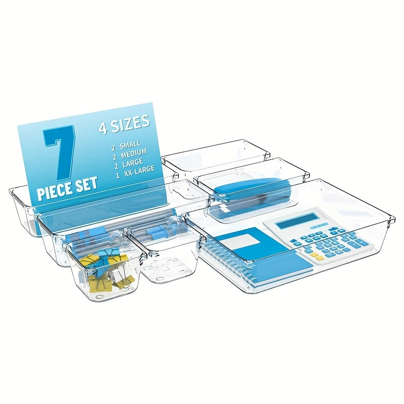 Caja de almacenamiento de plástico multifuncional de 25 piezas con divisores para organización