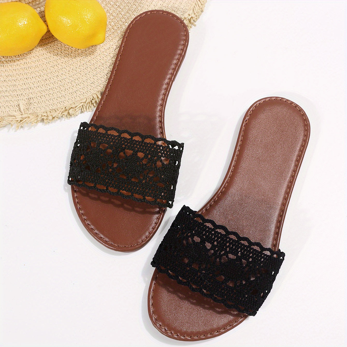 Women's Breathable Slide Sandals Lightweight Open Toe Summer Shoes