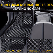 Universal Faux Leather Car Mat Set All-Season Non-Slip Easy to Clean