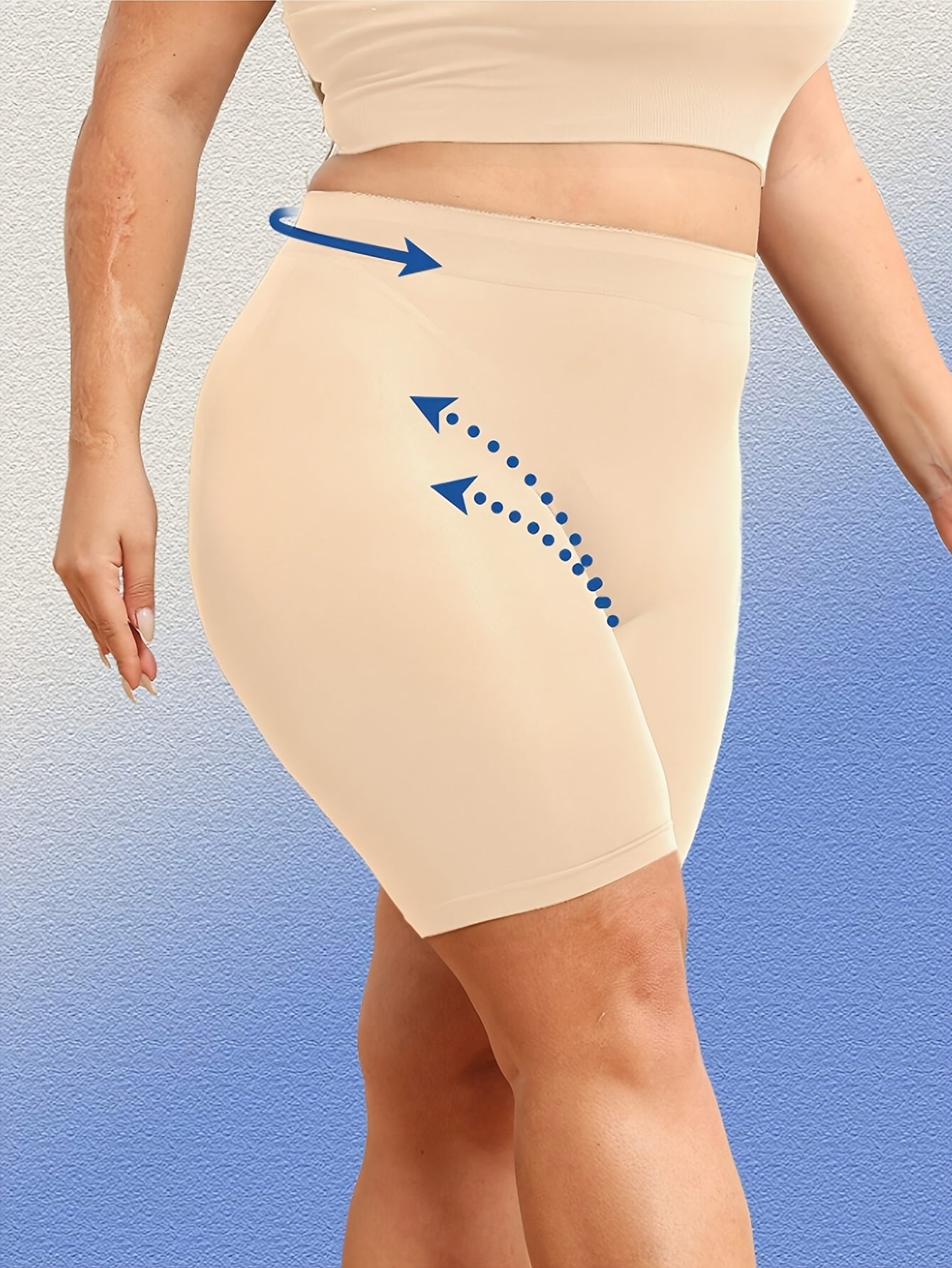 Women's Seamless High-Waisted Yoga Shorts Tummy Control Breathable Workout