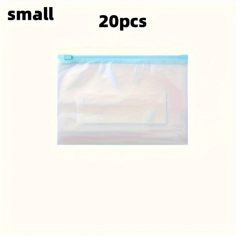 BPA-bezatish Reusable Plastik Vacuum Sealer Saqlash Sumkalar - 10, 15 yoki 20 ta Ziplock Saqlash Sumkalaridan tanlang, oziq-ovqat uchun. Meva, sabzavot, loviya va boshqalar uchun mukammal yopiq sumkalar. Elektrsiz, ko‘p funksiyali uy tashkiloti yechimi.