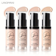 Long-Lasting Concealer with Smooth Finish and 4-Color Powder Base for All Skin Types