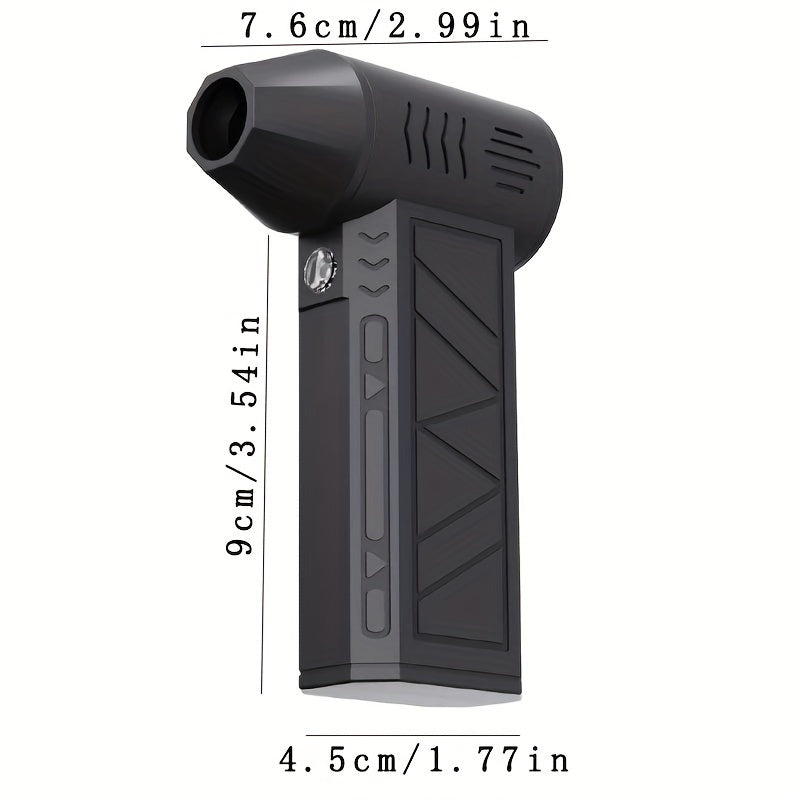 Portable USB Fan with 13000 RPM Rechargeable 5000mAh Lithium Battery Stepless Speed Dust Removal Electronic Cooling