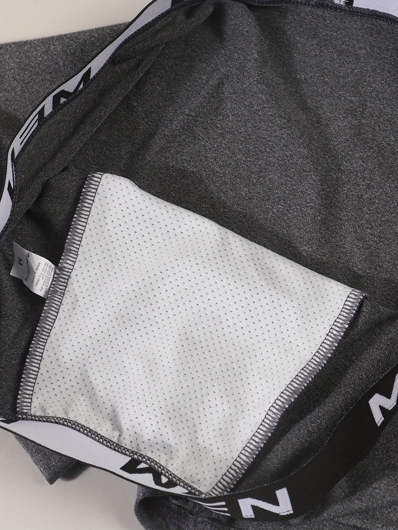 Men's Printed Boxer Briefs Breathable Polyester Blend Elastic Waistband