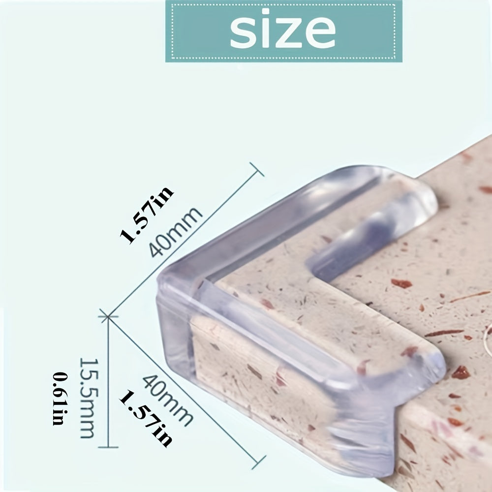 Лучший выбор: Набор из 12 силиконовых L-образных уголков для детей - нетоксичные защитные уголки для столов, стеклянных поверхностей, дымовых машин и окон.