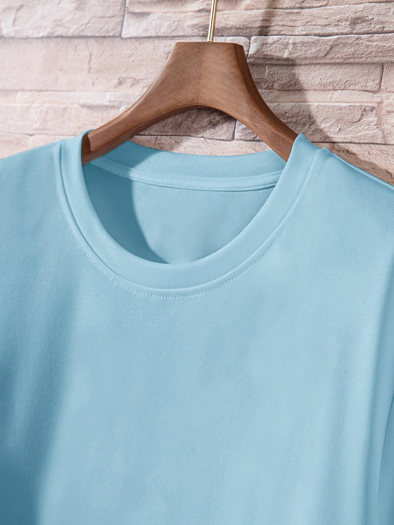 Men's Short Sleeve T-Shirt Set 3 Pieces Solid Polyester Casual All Seasons