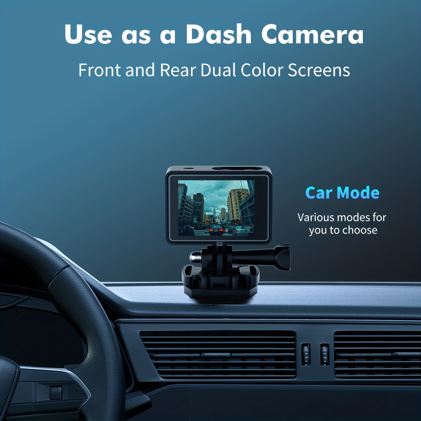 5K Ultra HD Dual-Screen Action Camera with WiFi Remote Control and Fisheye Lens