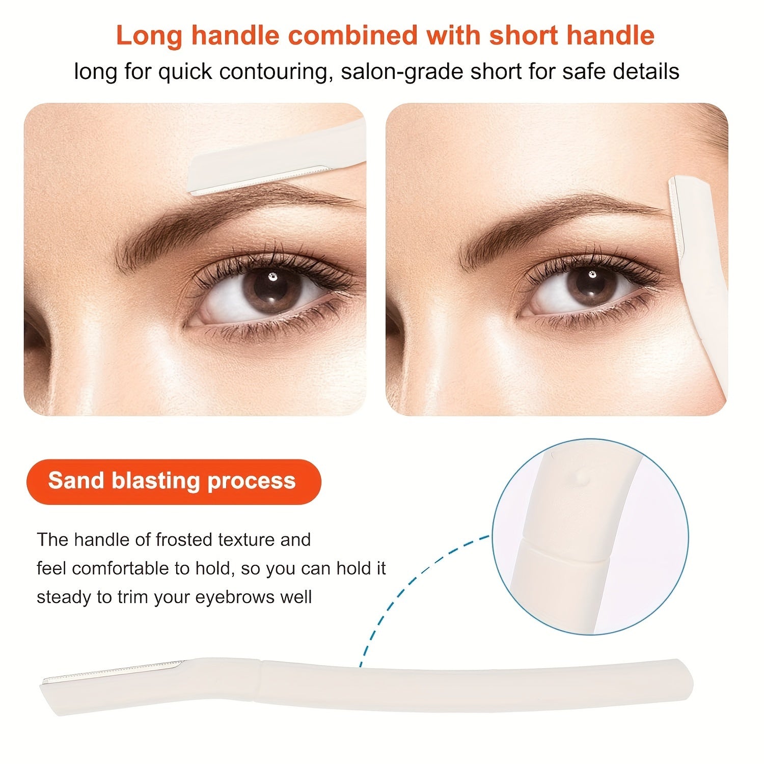 Women's Men’s Eyebrow Razor Set 3-Pack Multipurpose Facial Hair Trimmer