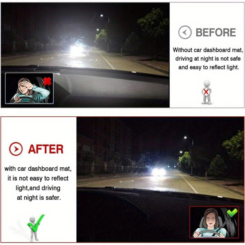 Car Dashboard Cover Anti-Scratch Interior Dash Mat for EV Yuan Pro 2021-2023