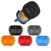21.59 cm Silicone Air Fryer Liner Tray with Divider for Oven and Kitchen