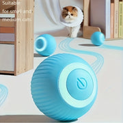 Rechargeable Electric Cat Ball Toy for Pets Interactive Silicone Durable Play