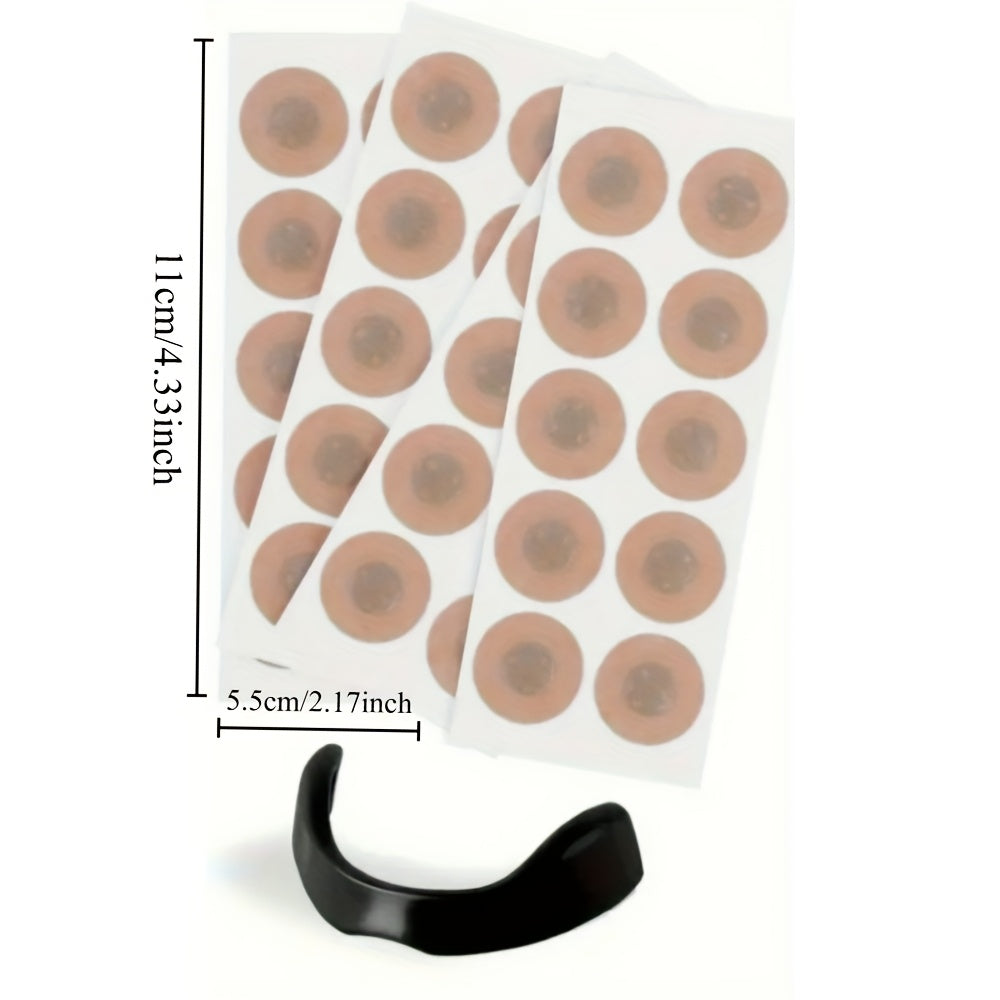 Nasal Breathing Expansion Kit with 4 Nose Clips Magnetic Picker and 30 Magnetic Stickers for Comfortable Fit