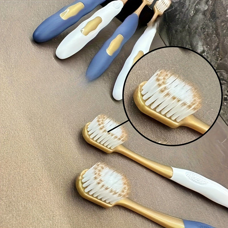 Adult Microfiber Soft Bristle Toothbrush Set for 14+ with 6 Hand Brushes