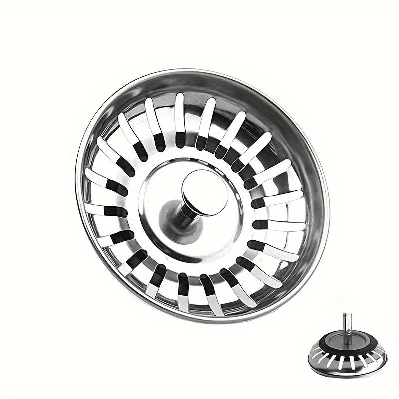 Stainless Steel Kitchen Sink Strainer and Stopper Hair Catcher Drain Protector