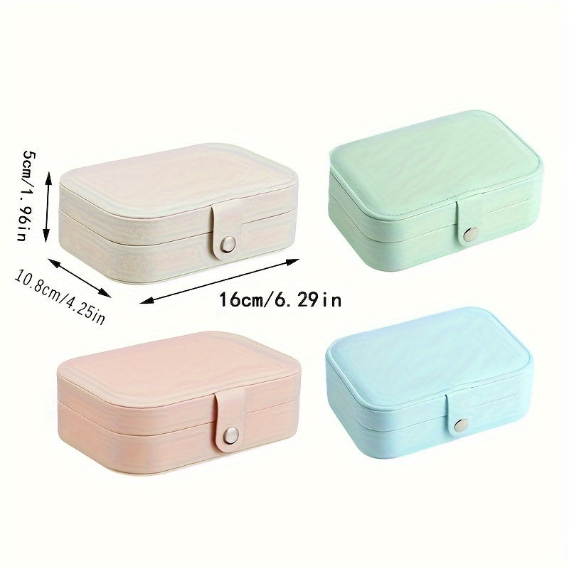 Mini Portable Jewelry Storage Box for Travel and Organization