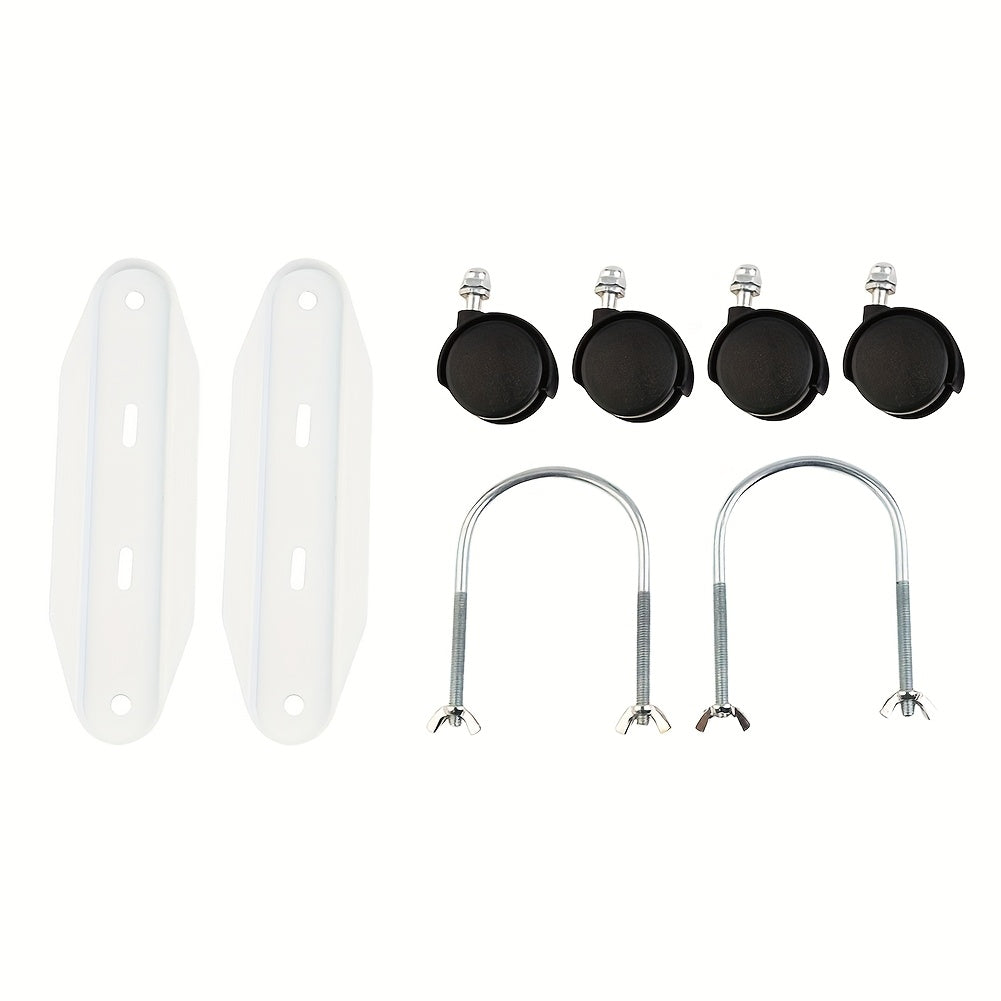 Portable Metal Electric Heater Stand 21cm W x 17cm H with Wheels for Oil Heaters