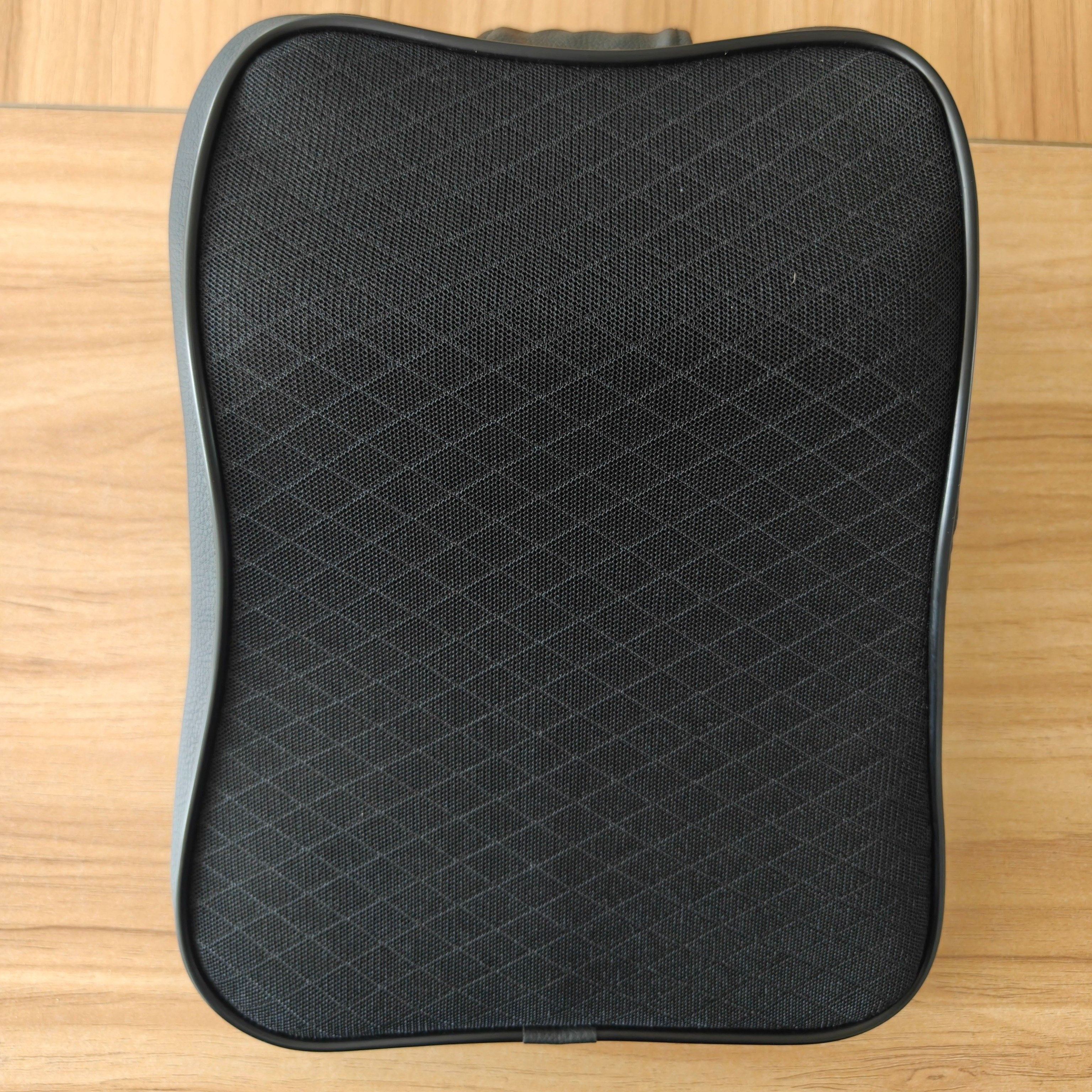 Black Patterned Car Headrest Pillow Ergonomic Memory Foam Cushion