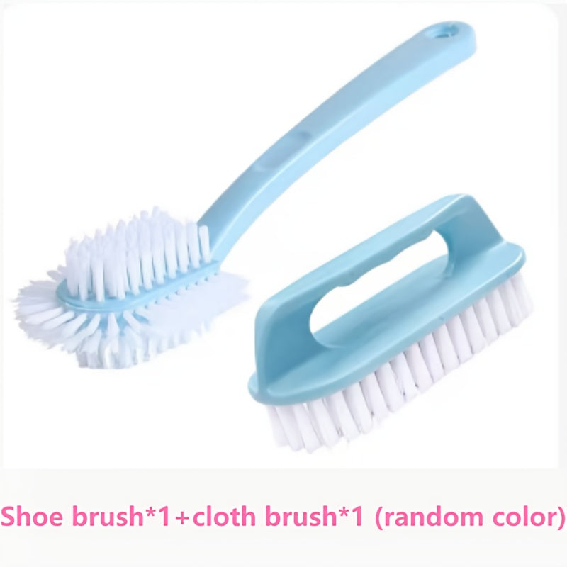 Unisex Plastic Shoe Brush 5-in-1 Durable Cleaning Tool