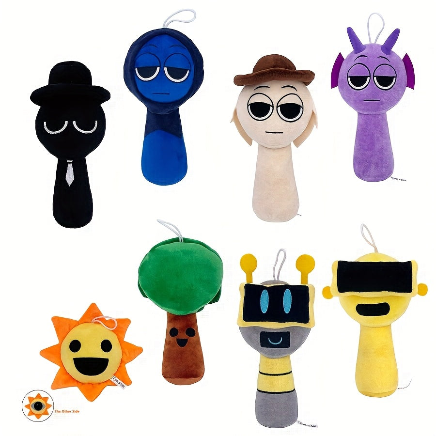 Plush Doll for Babies and Kids Soft Plush Material White Black Gift for Birthdays and Parties