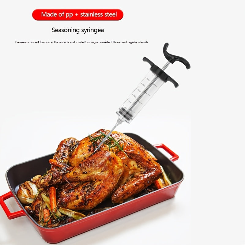 Meat Syringe for Marinades and Smoking, Reusable, Perfect for Grilling and Gifts