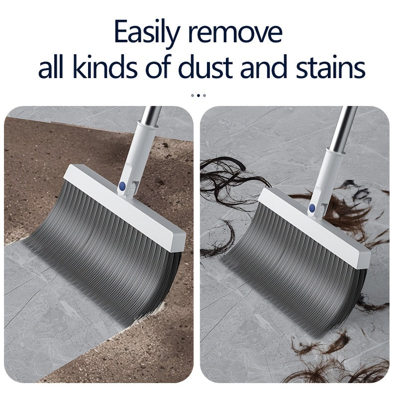 All-in-One Home Cleaning Set with Long-Handle Broom and Dustpan for Dust and Pet Hair