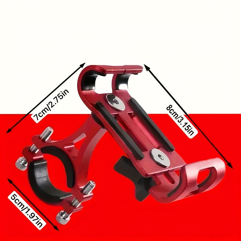 Bike Phone Mount Aluminum Alloy Adjustable Handlebar Holder for GPS Smartphone