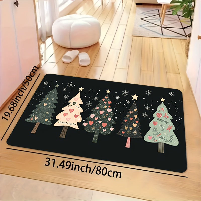 Valentine's Day Doormat Soft Thick Absorbent Non-Slip Indoor Entry Kitchen Decor