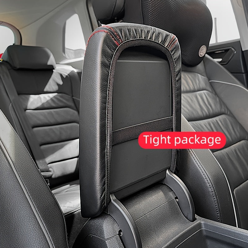 Universal PU Leather Armrest and Gear Shift Cover for Tiguan Black