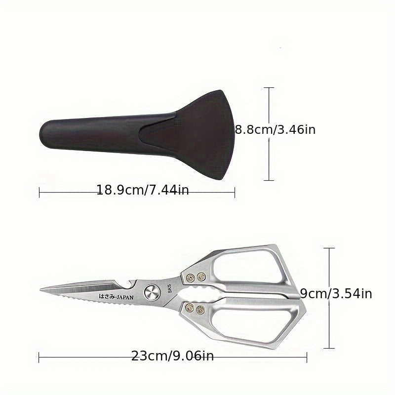 Tijeras de cocina de acero inoxidable para carne, aves, pescado, tijeras de uso pesado