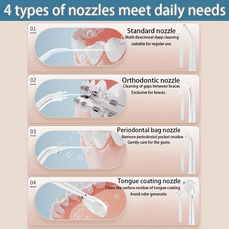 Boquillas portátiles para irrigador bucal surtidas para ortodoncia raspado de lengua estándar higiénico