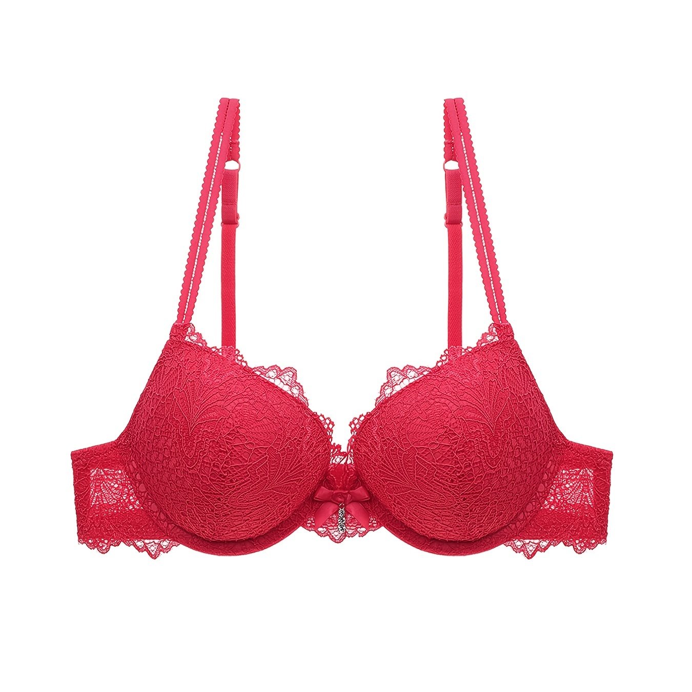 Women's Floral Lace Push-Up Bra Lingerie Underwear