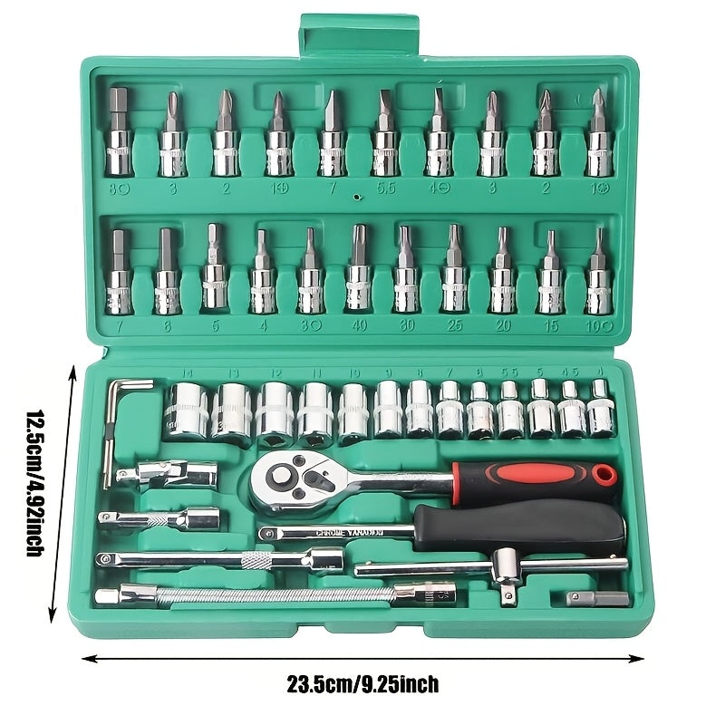 Automobile Maintenance Toolset with Hand Tools for Cars Bikes Motorcycles