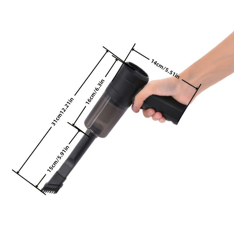 Aspiradora portátil para coche, extractor de polvo de plástico con filtro de tela