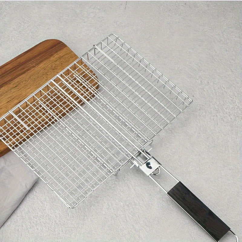 Detachable Folding Barbecue Rack Made of 430 Stainless Steel for Grilling Chicken Fish