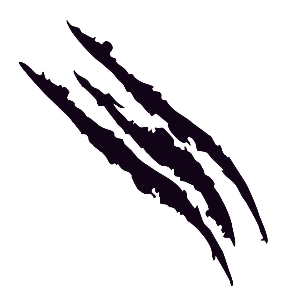 Car Scratch Stickers Personalize Your Vehicle Unique Ghost Claw Design
