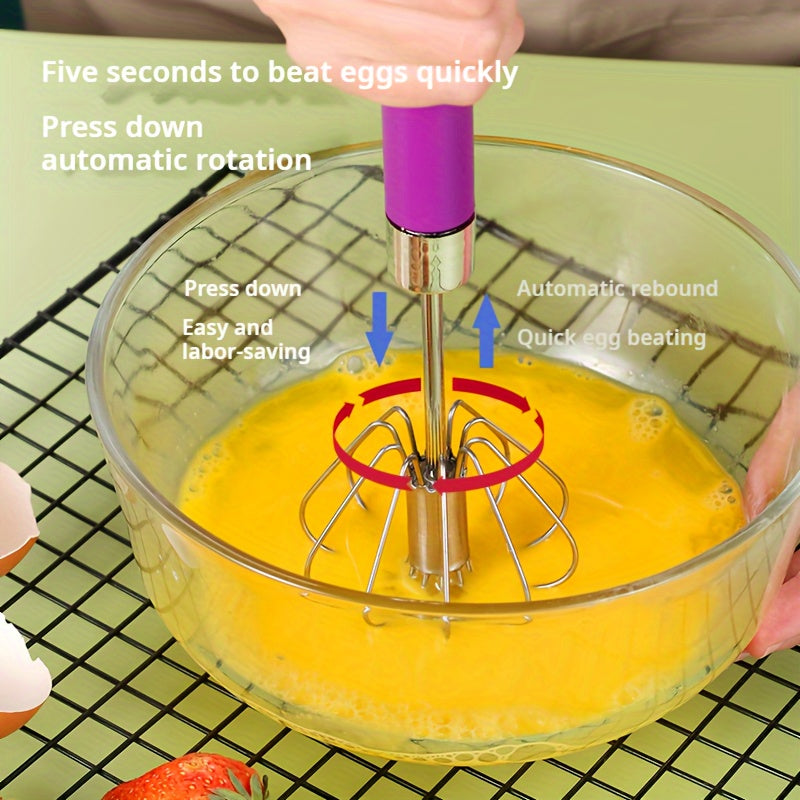 Stainless Steel Hand Egg Whisk for Effortless Beating and Stirring