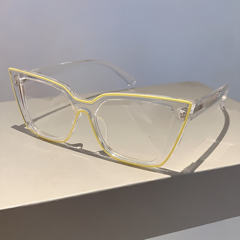 Очки-кат eyes с прозрачной линзой для женщин, аниме-косплей, мода Y2K