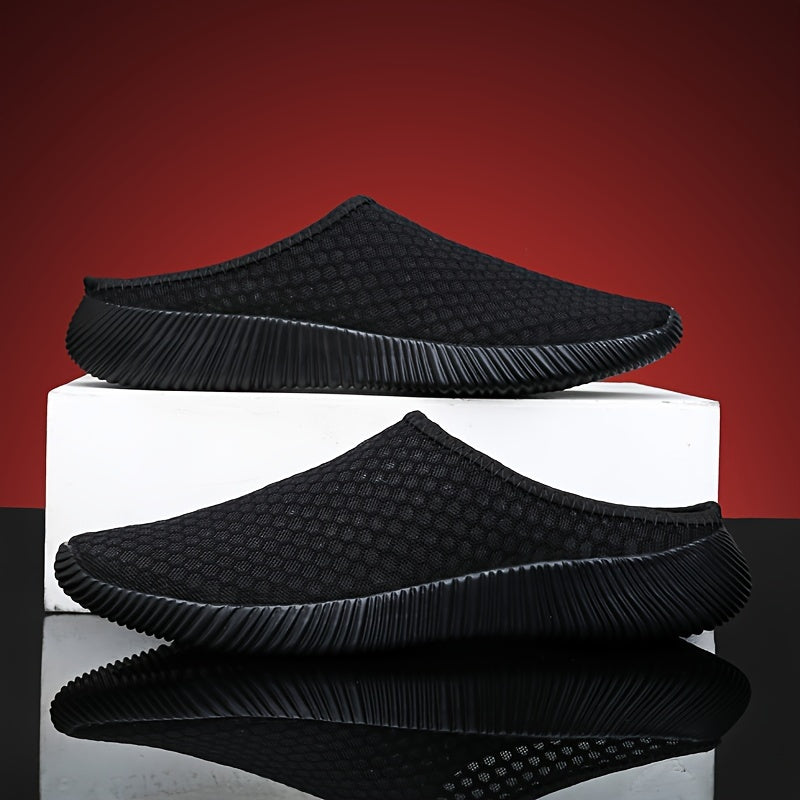 Men's Woven Slip-On Slippers for Summer Outdoor Casual Walking