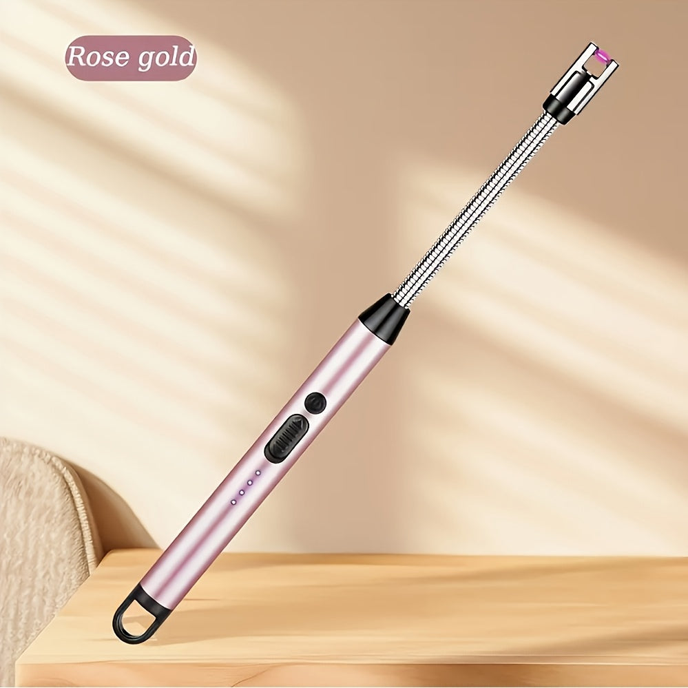 Electronic Lighter Rechargeable Metal Plastic Gas Stove Ignition Multicolor